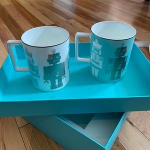 Tiffany & Co holiday mug set - robots 2018